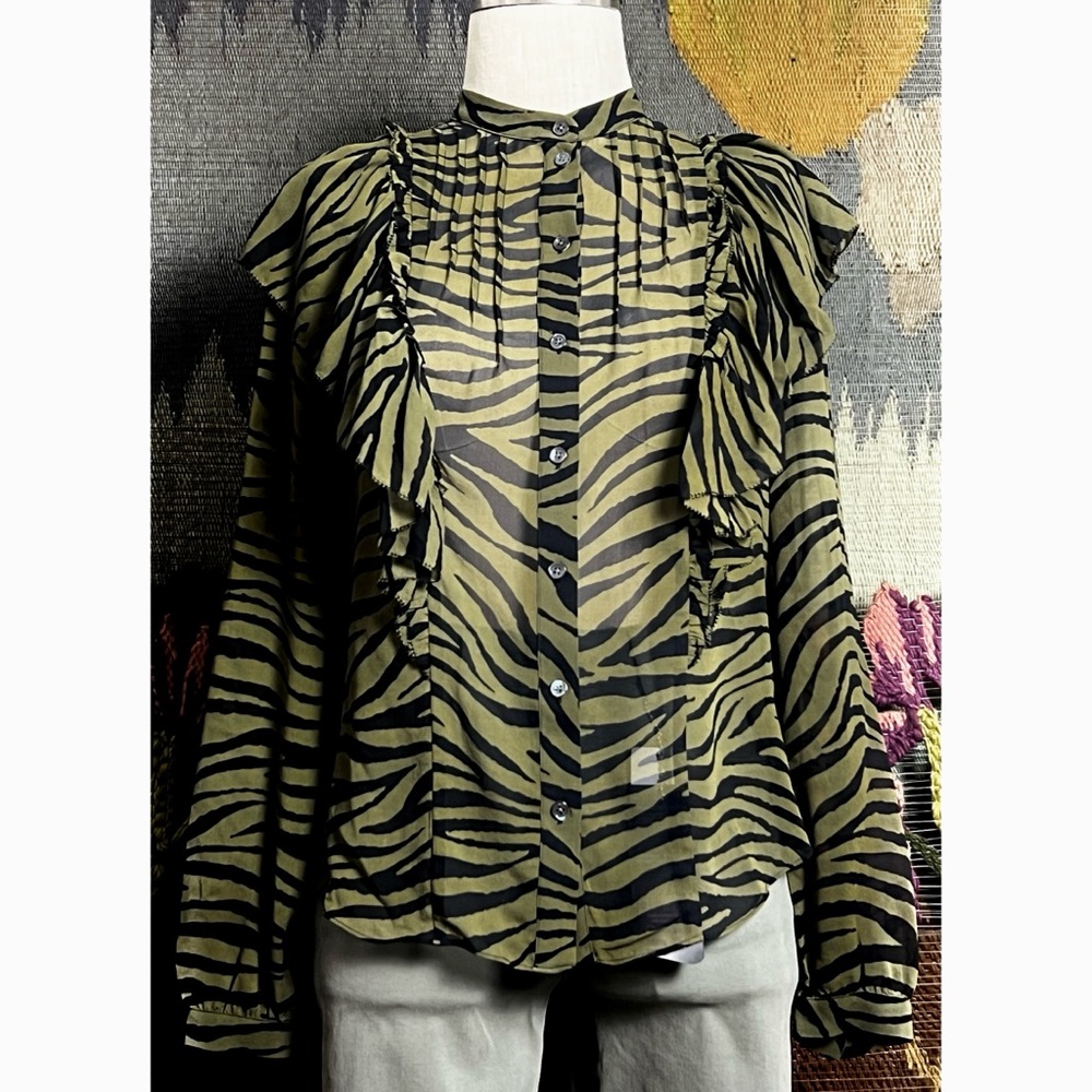 Veronica Beard Camilla Blouse Top 0